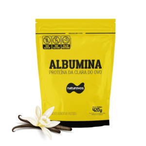 Albumina Proteína Da Clara De Ovo Baunilha Naturovos 420g