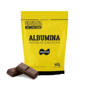 Albumina Proteína Da Clara De Ovo Chocolate Naturovos 420g