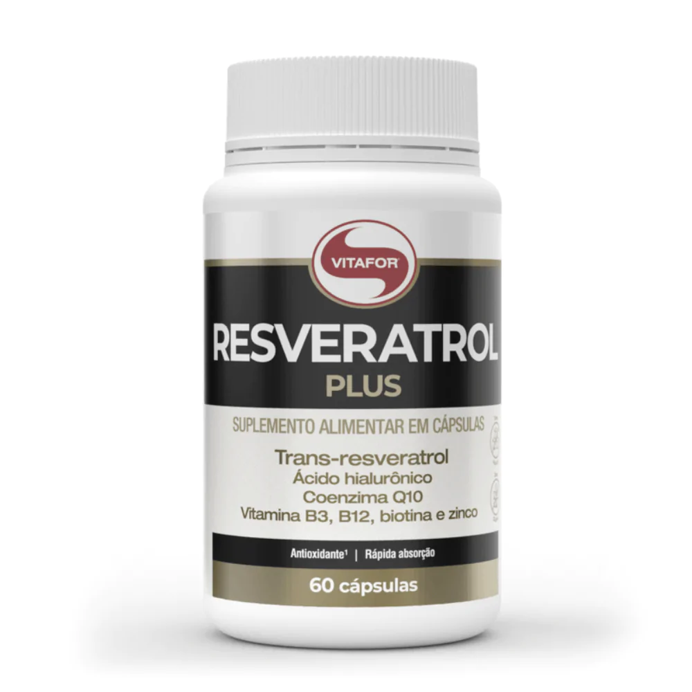 Resveratrol Plus Vitafor 60 Cápsulas 1000mg