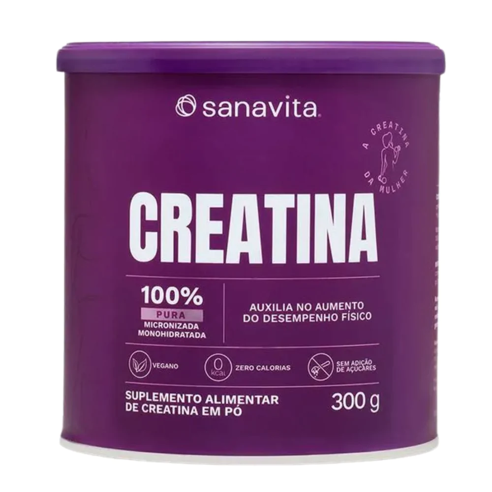 Creatina Sem Sabor Lata 300g – Sanavita