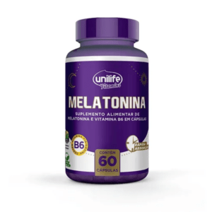 Melatonina e Vitamina B6 Unilife 60 Capsulas