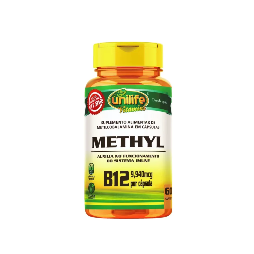 Methyl Vitamina B12 Unilife 60 Capsulas