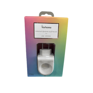 Aromatizador Elétrico LED Cromo Plástico Polimeros Via Aroma