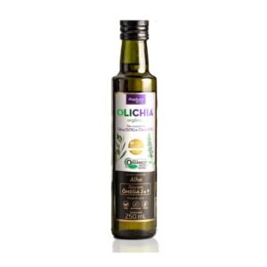 Azeite Orgânico Olichia Oliva e Chia Sabor Alho Produza Foods 250ml