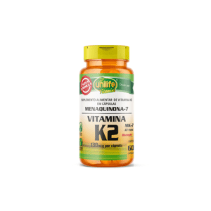 Menaquinona-7 Vitamina K2 130 MCG Unilife 60 Capsulas