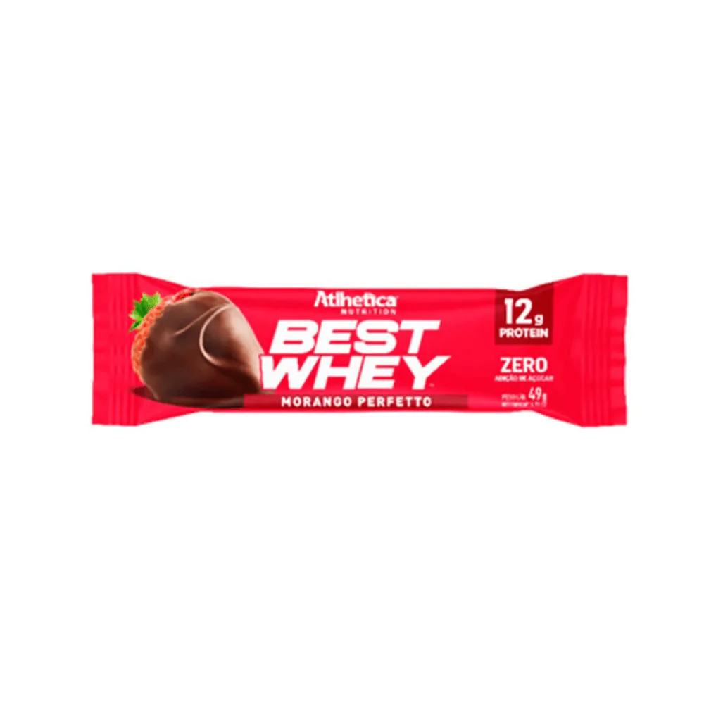 Barrinha Best Whey Morango Perfetto Atlhetica Nutrition 49g