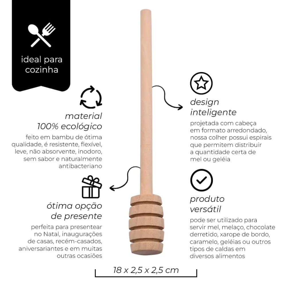 Colher Para Mel EcoKitchen Mimo Style - Image 4
