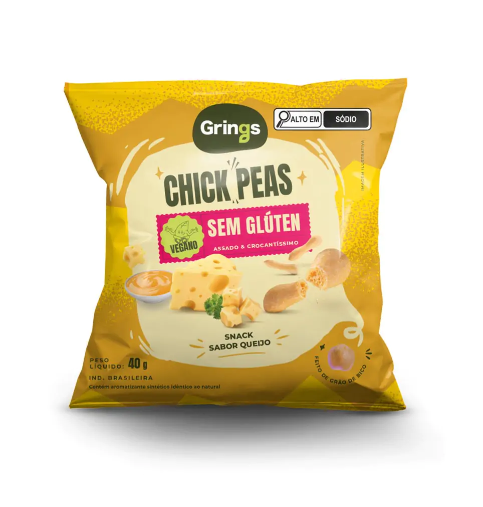 Snack Chick Peas Queijo 40g - GRINGS